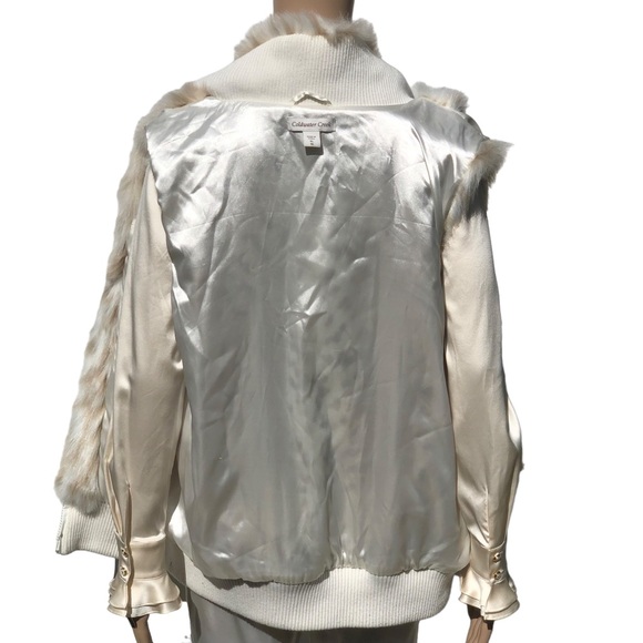 Coldwater creek faux fur vest Sz XL - Picture 14 of 15